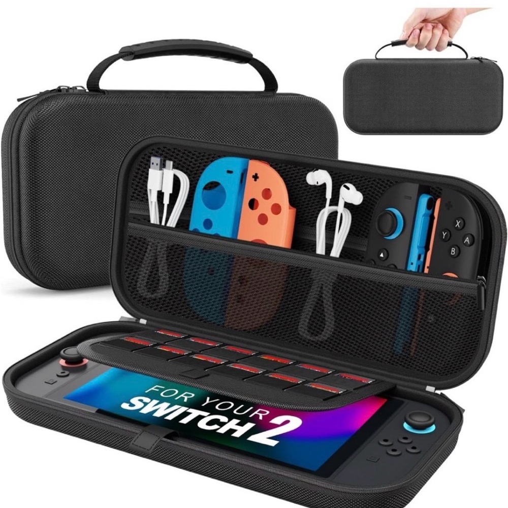 New carryall travel case for Nintendo Switch color black